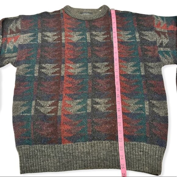 Vintage Knights Bridge Crewneck Wool Blend Dad Sweater - Picture 9 of 11